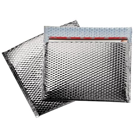 Bsc Preferred 13 3/4 x 11'' Silver Glamour Bubble Mailers, 48PK BUY03998260